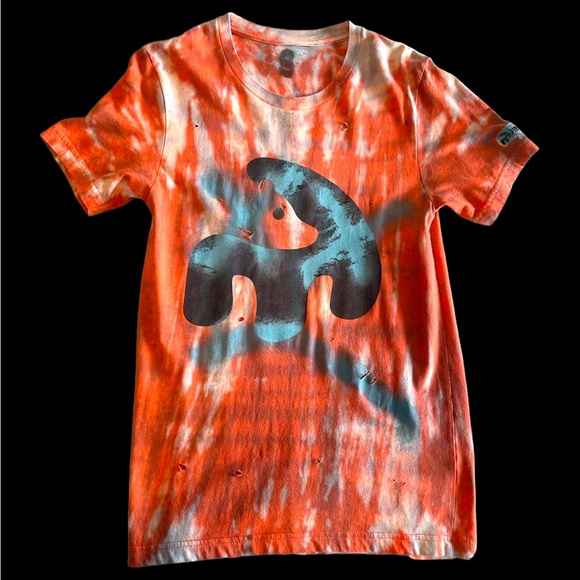 dyed handmade rave streetwear shirt orange sherbet tie dye tees x timmy woz - Picture 4 of 16